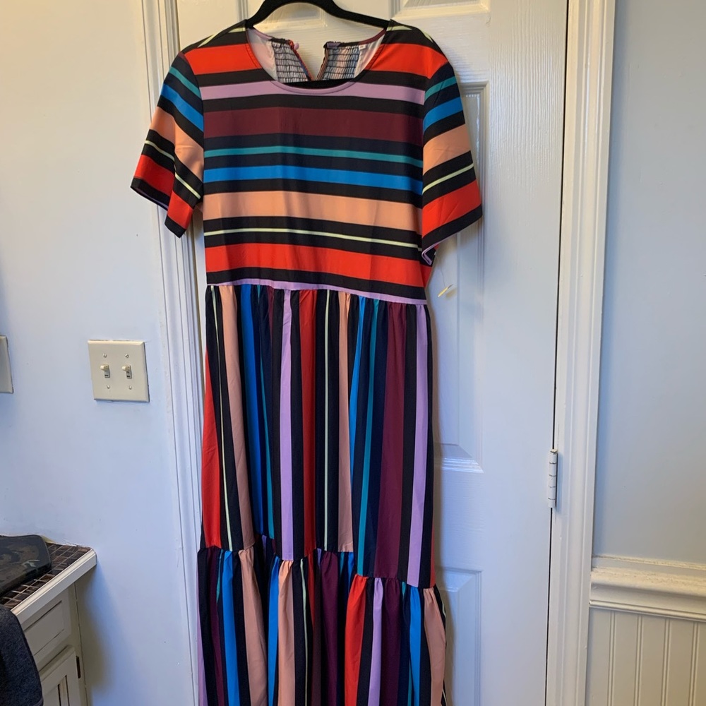 🌈Rainbow Stripe Dress🌈 - Picture 3 of 5